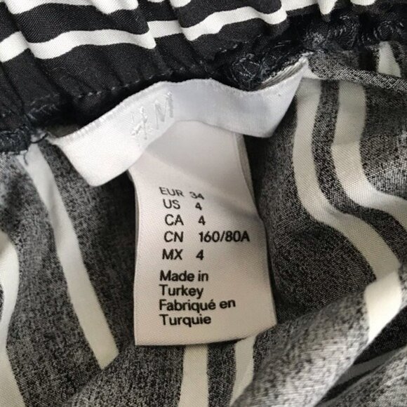 H&M Off The Shoulder Bardot Style Stripe Top - Picture 5 of 6